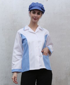 HA-39 하늘 옆배색 포인트 위생복