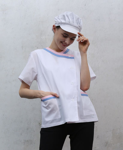 HA-63 보라핑크 이중배색 반팔