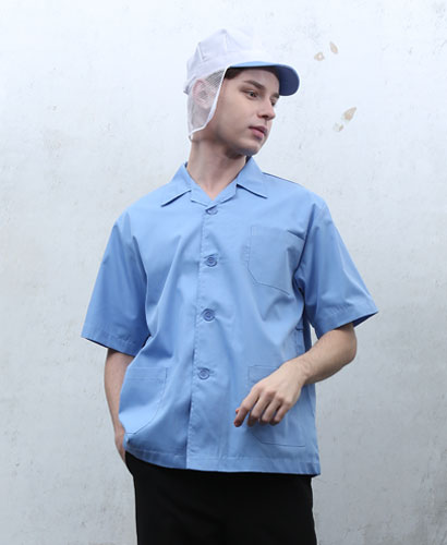 HA-67 하늘  단색 베이직  반팔