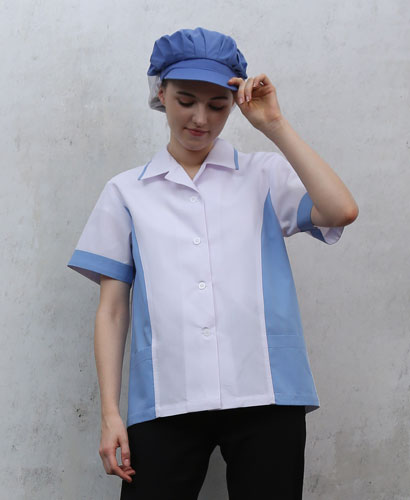 HA-73 하늘 옆배색 반팔