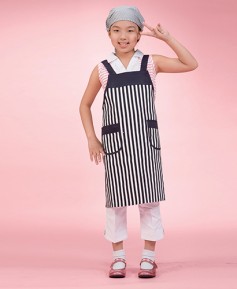 K-14 곤색줄지앞치마