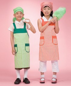 K-16 줄지배색 앞치마