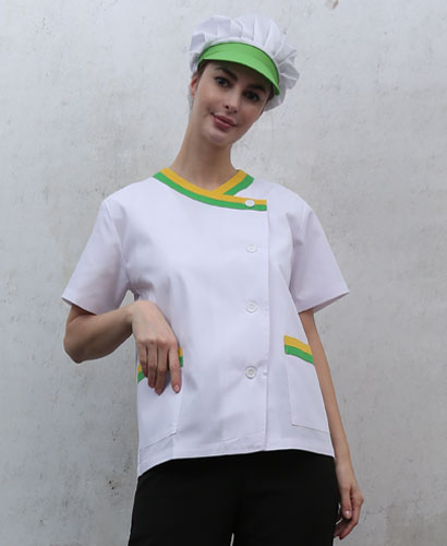 HA-62 연두노랑 이중배색 반팔