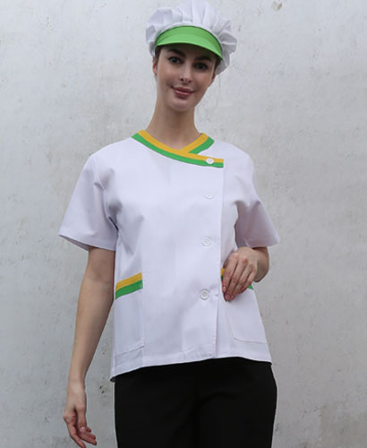 HA-62 연두노랑 이중배색 반팔