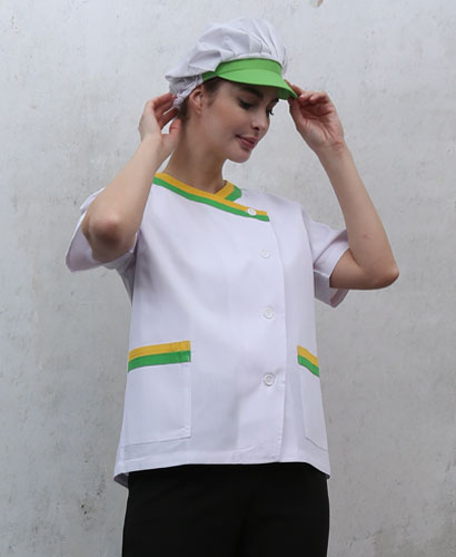 HA-62 연두노랑 이중배색 반팔