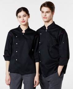 KO-103 검정 스넵단추 조리복