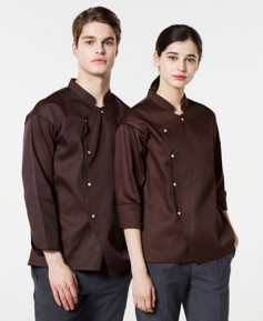 KO-104 커피 스넵단추 조리복