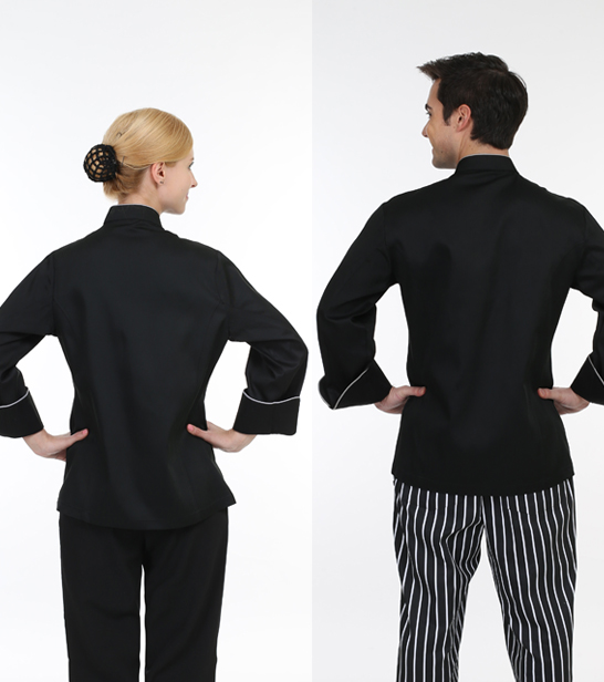 KO-113 검정 회색 더블 조리복