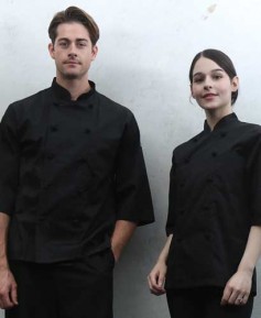 KO-161-2  검정 칠부쿡복ㅡㅡㅡㅡㅡㅡ (32수 면혼방)