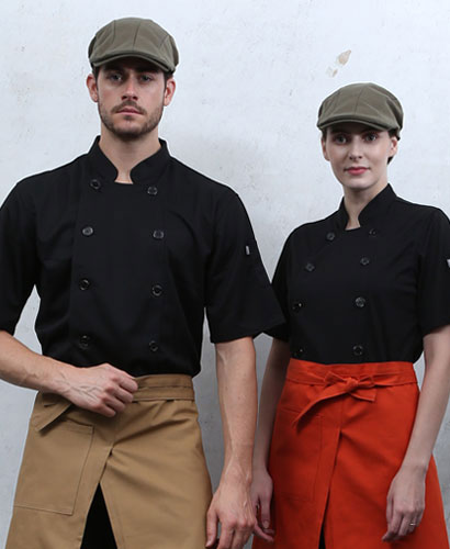 KO-124 반팔 검정 올 기능성 쿡복