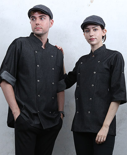 KO-129 회색 데님 이중소매 스넵버튼(27)