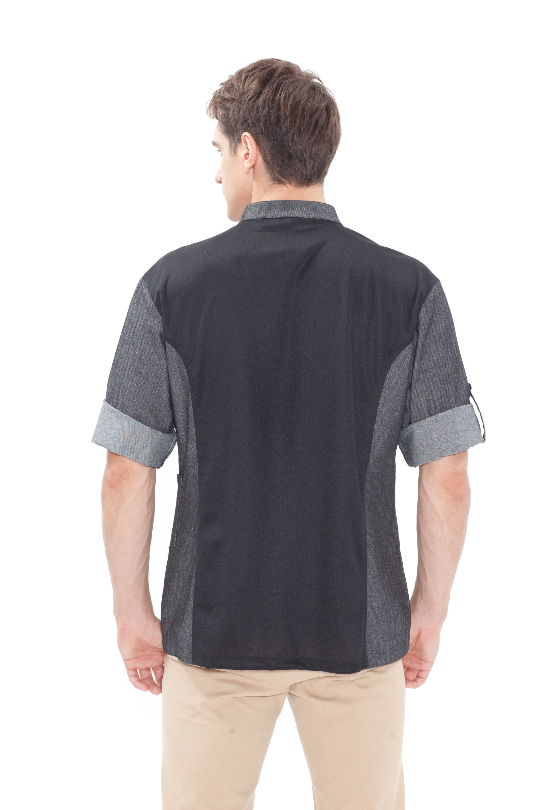 KO-129 회색 데님 이중소매 스넵버튼(27)