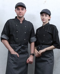 KO-129 회색 데님 이중소매 스넵버튼(27)