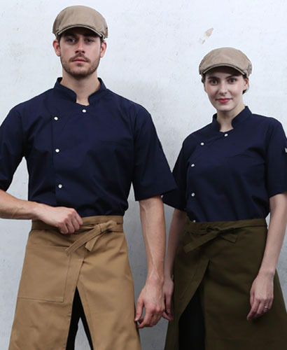 KO-139 반팔 네이비 싱글단추 스넵  ㅡㅡ (겨드랑이/등판 쿨메시)