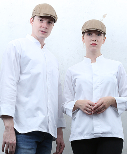 KO-180-2 백색 히든스냅조리복