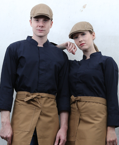 KO-180-5 네이비 히든스냅 조리복