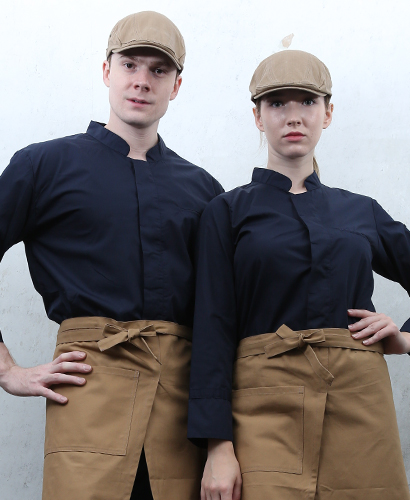 KO-180-5 네이비 히든스냅 조리복