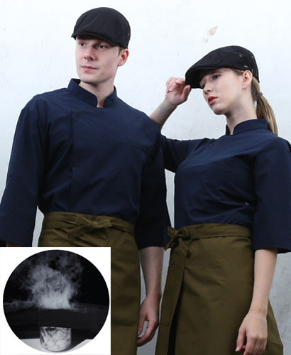 KO-200-2  칠부 네이비 매트 스넵버튼ㅡㅡㅡ  생활방수 (기능성원단)