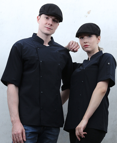 KO-210-1 반팔 블랙 매트 더블단추ㅡㅡㅡ★  생활방수 (기능성원단)