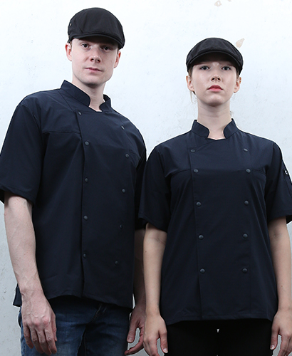 KO-210-2 반팔 네이비 매트 더블단추ㅡㅡㅡ ★ 생활방수 (기능성원단)