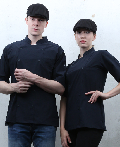 KO-210-2 반팔 네이비 매트 더블단추ㅡㅡㅡ ★ 생활방수 (기능성원단)