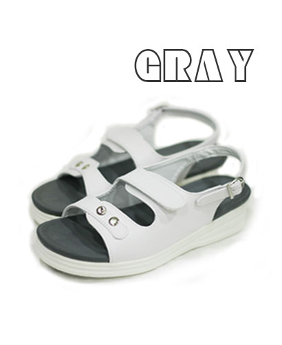 K-12 고급 간호/영양사 샌들ㅡㅡㅡ화이트그레이 ◀