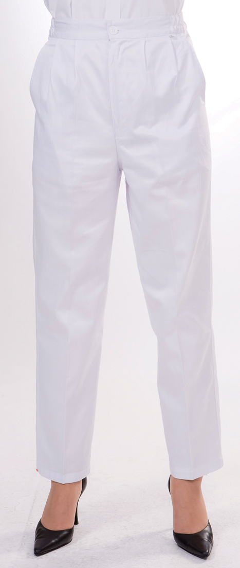 P-12 여성백색 양쪽허리밴드 바지