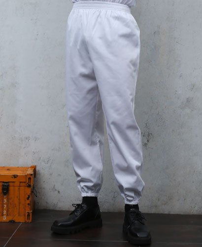 P-13  20수 백색 상하고무줄 바지ㅡㅡ(남여공용) 외주머니