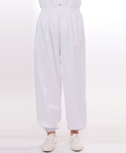 P-13  20수 백색 상하고무줄 바지ㅡㅡ(남여공용) 외주머니