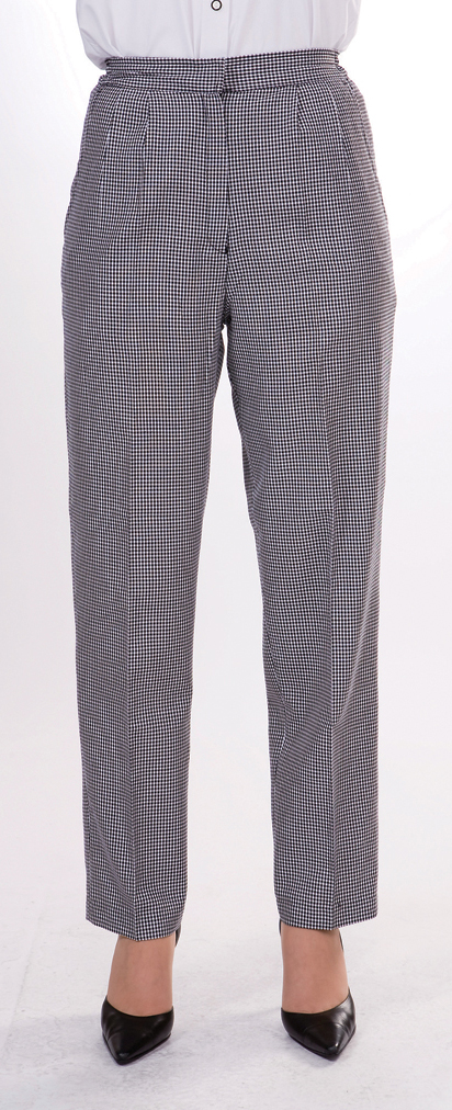 P-17 여성 검정체크 바지