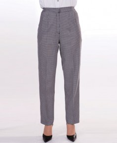 P-17 여성 검정체크 바지