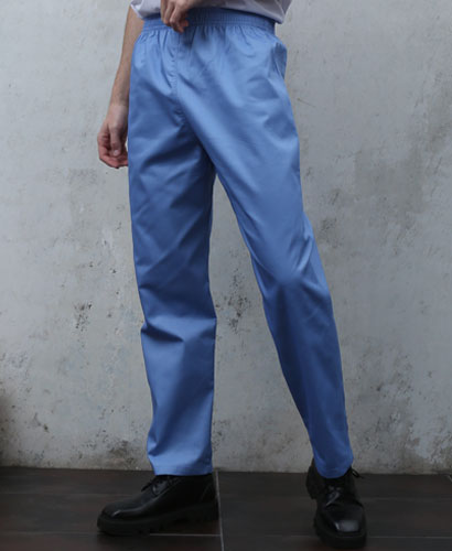 P-25 ☆ 20수 하늘 고무줄 하단일자 바지   (남여공용)