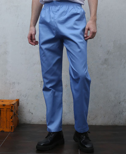 P-25 ☆ 20수 하늘 고무줄 하단일자 바지   (남여공용)