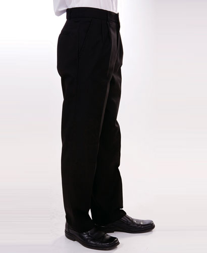 P-5 남 검정 T/R 바지 허리밴드 벨트형