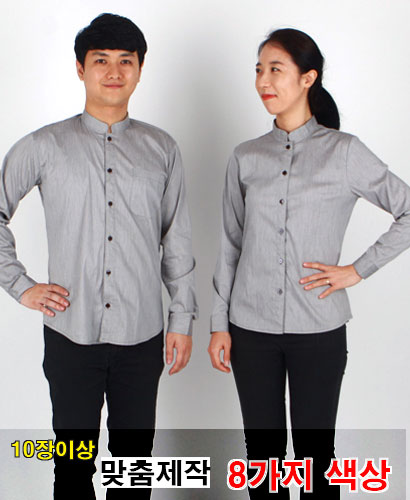 Y-729 ★  국내 맞춤제작  -차이나카라 긴팔 ㅡ(매장으로 연락)  20장이상