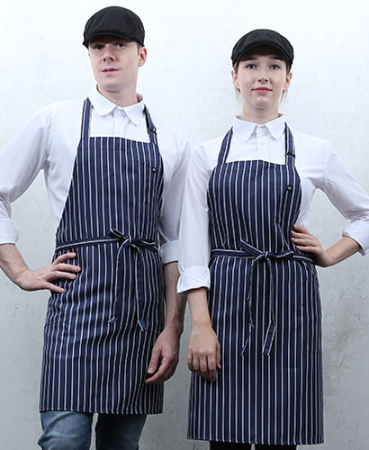 AP-980 네이비 스트라이프 목걸이 앞치마[SG01]