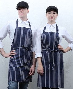 AP-980 네이비 스트라이프 목걸이 앞치마[SG01]