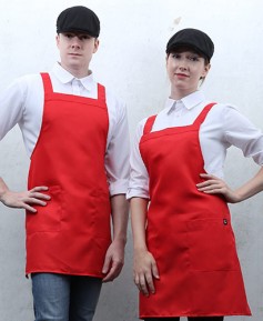 SA-526 적색 기본 폴리 앞치마 