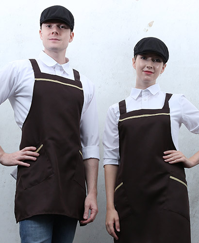 SA-547 커피 베이지띠 앞치마(48)