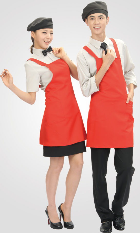 SA-605 X형 적색 엉덩이가림 앞치마(93)