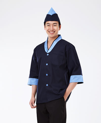 HA-01 남성 하늘배색 칠부