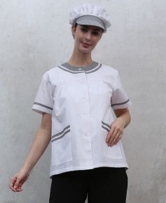 HA-96 체크라운드 반팔 ((검정체크))