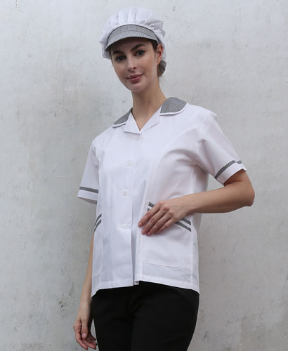 HA-94 체크카라 반팔 ((검정체크))