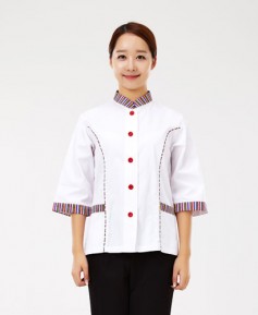 HA-44 색동카라 위생복