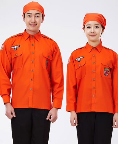 WS-18 오렌지 견장웨스턴복