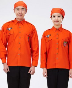 WS-18 오렌지 견장웨스턴복