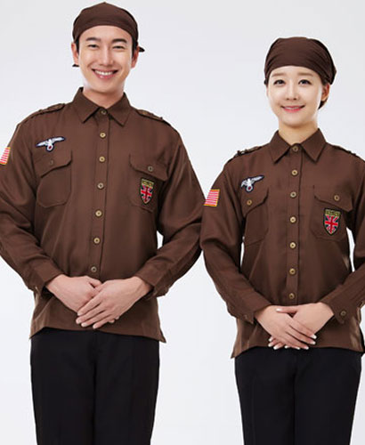 WS-19 갈색 견장웨스턴복