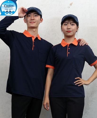 ▶  T-48 곤색 고급 기능성 카라배색 ◀