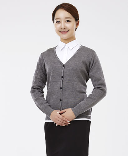 G-81 그레이 스티치가디건 (여성전용)  ★시간걸림 매장전화주문