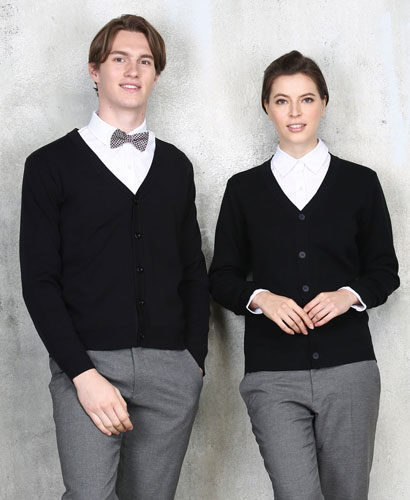 G-12 검정 무지 가디건 (남성/여성)